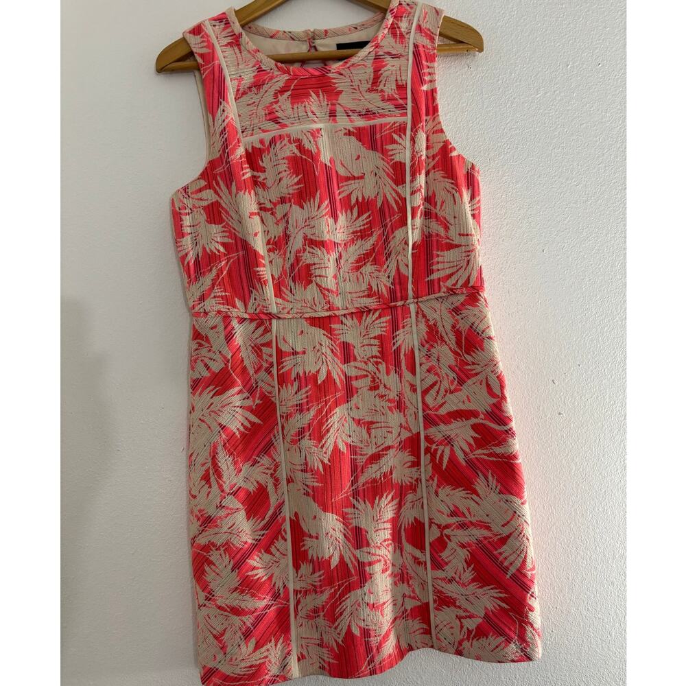 J.Crew Floral Sleeveless Dress Pink Short Women Size 12